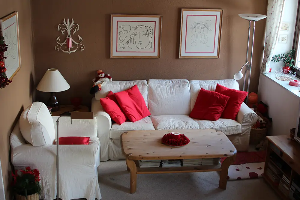 Ferienwohnung Kreuzkogel - Wohnzimmer mit Couch
